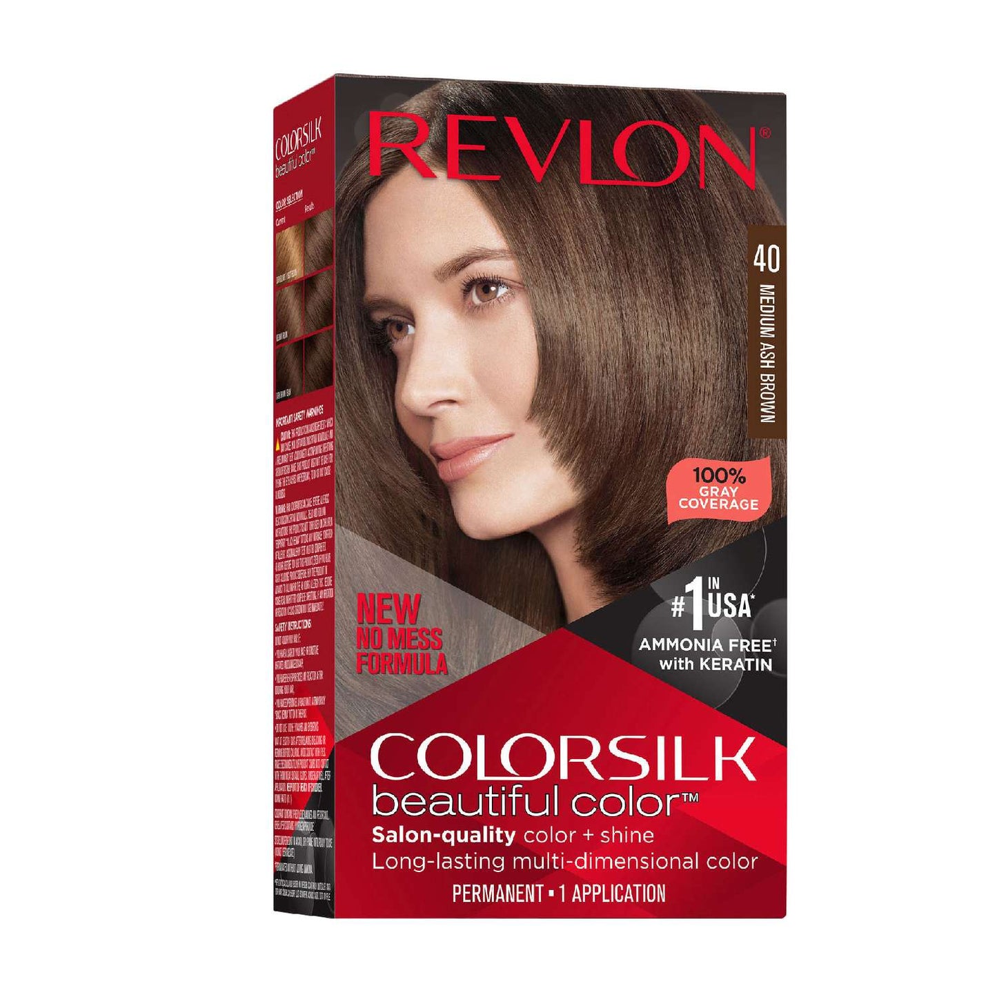 Revlon Hair Color Ammonia-Free Medium Ash Brown 040 Hair Dye