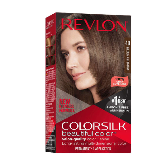 Revlon Hair Color Ammonia-Free Medium Ash Brown 040 Hair Dye