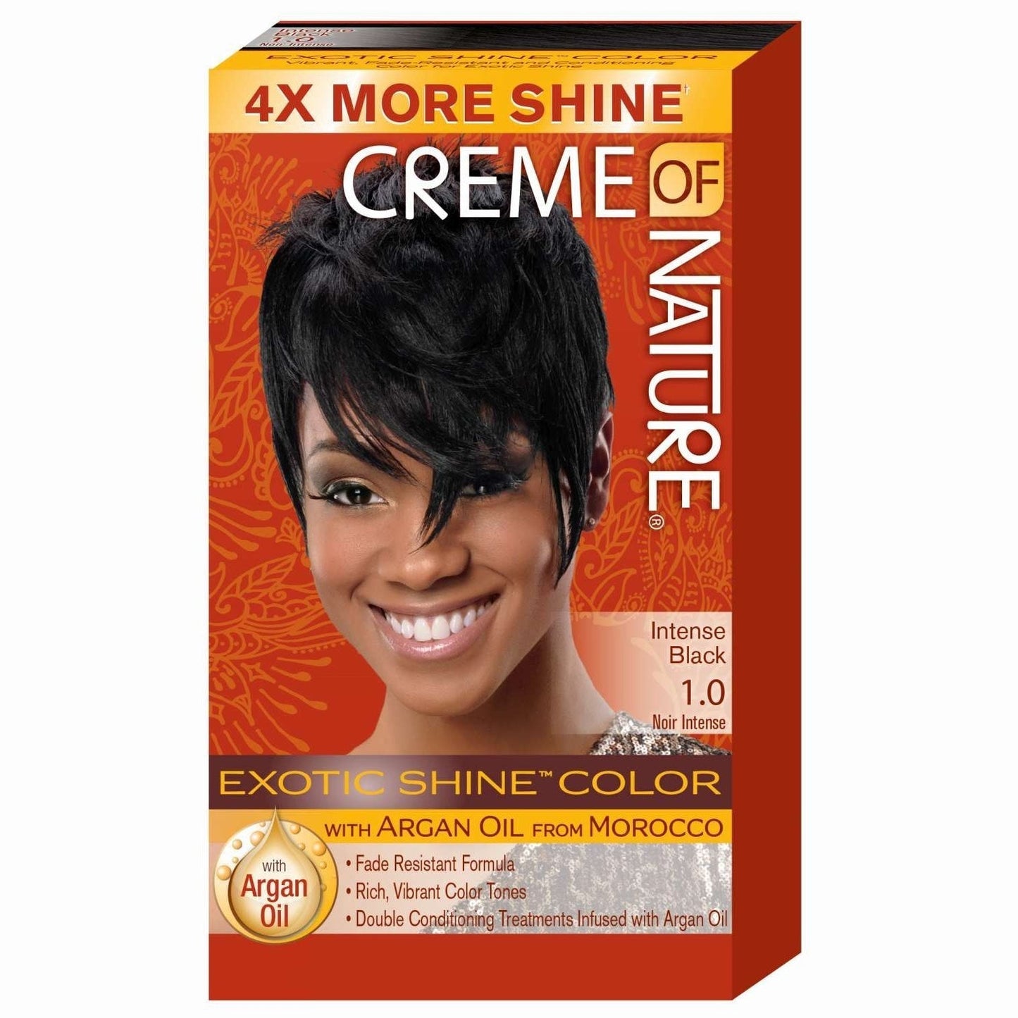 Creme of Nature Gel Hair Color with Mango Shea Butter and Argan Oil Intensive Black