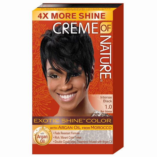 Creme of Nature Gel Hair Color with Mango Shea Butter and Argan Oil Intensive Black