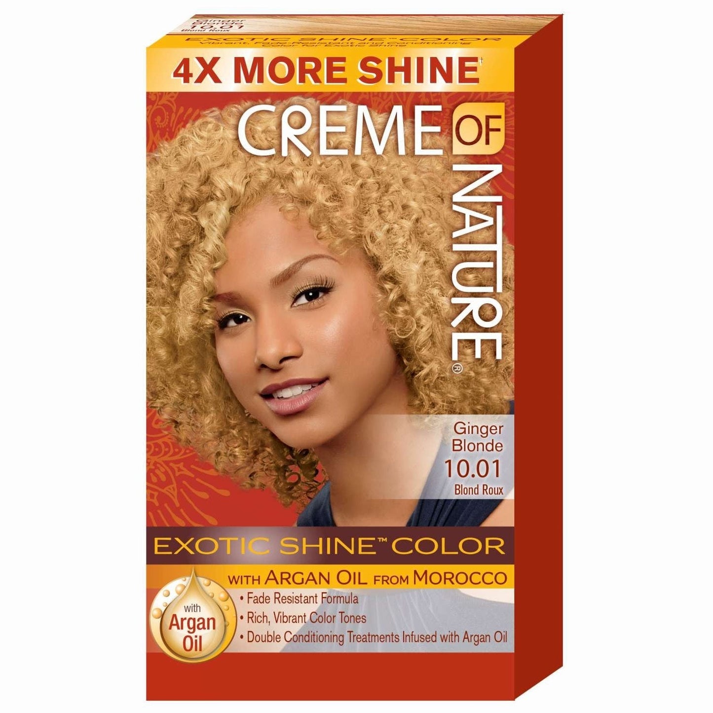 Creme of Nature Gel Hair Color with Mango Shea Butter and Argan Oil 10.01 Ginger Blonde
