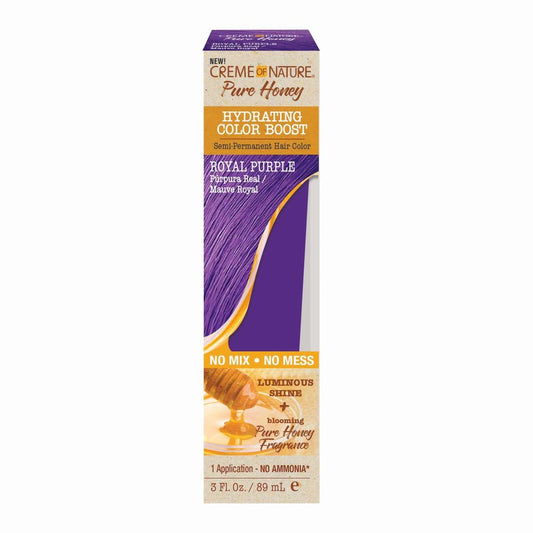 Creme of Nature Semi-Permanent Hair Color Hydrating Pure Honey Royal Purple