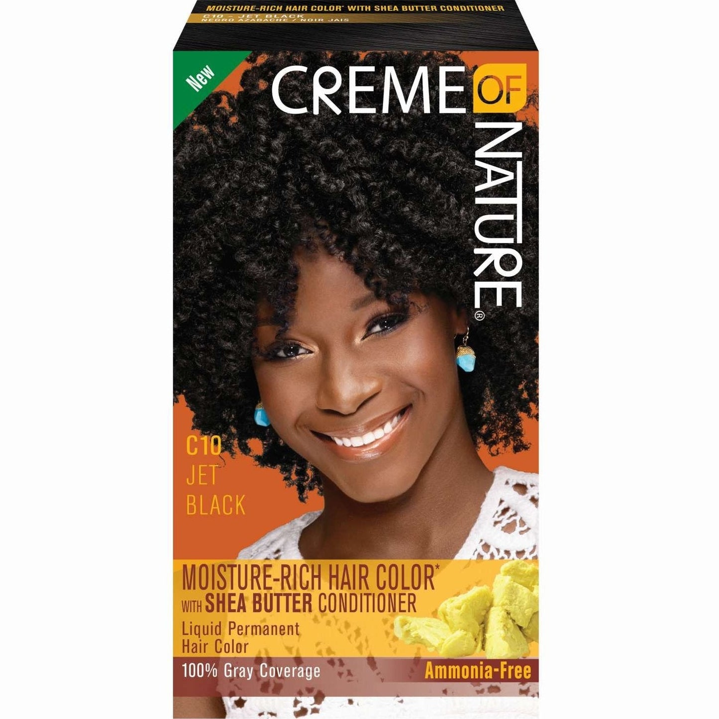 Creme of Nature Liquid Hair Color with Shea Butter Ammonia-Free Jet Black
