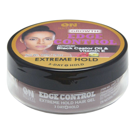Edge Control Hair Gel with Black Castor Oil and Vitamin E Medium Hold