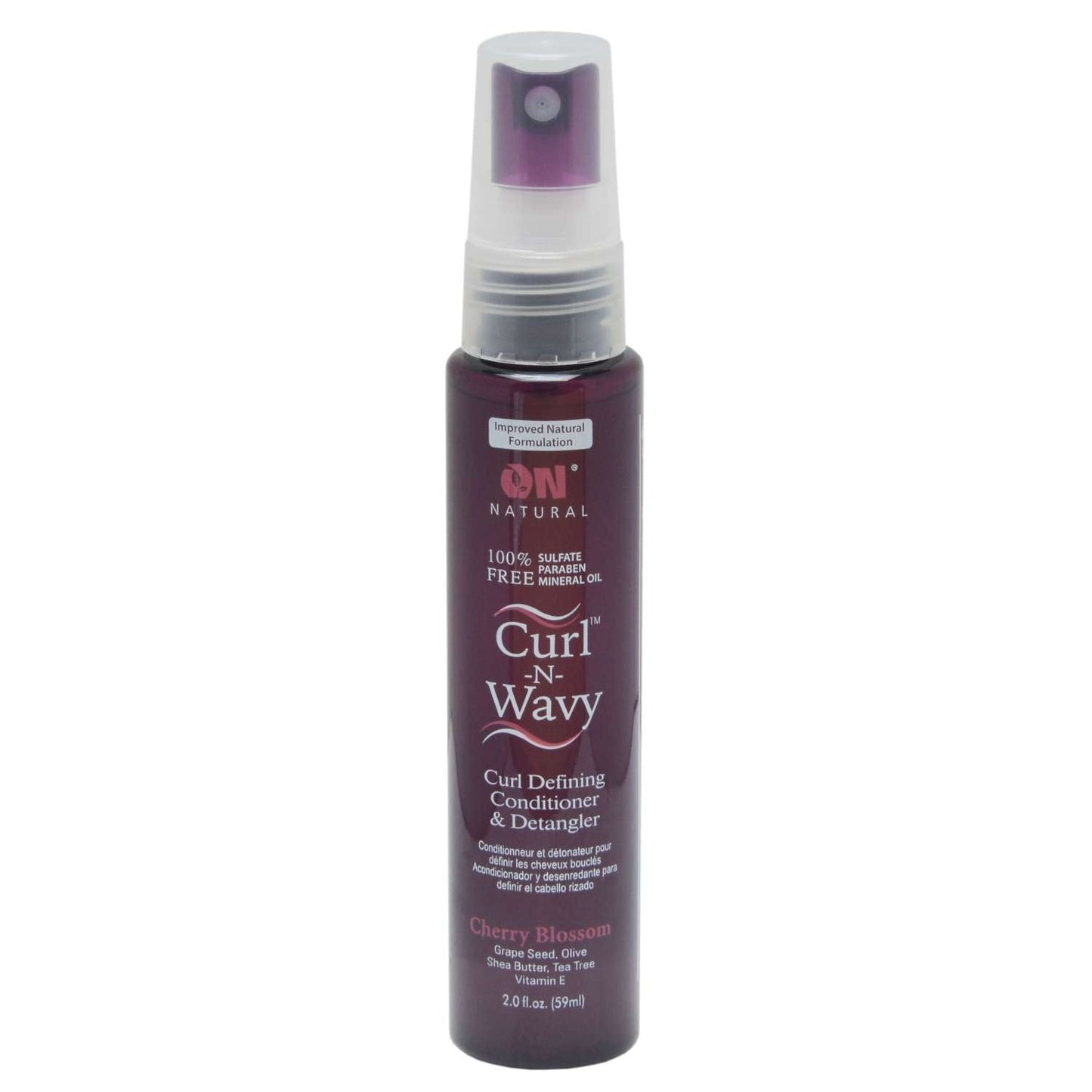 Curl-N-Wavy Cherry Blossom Detangler Conditioner Sulfate-Free