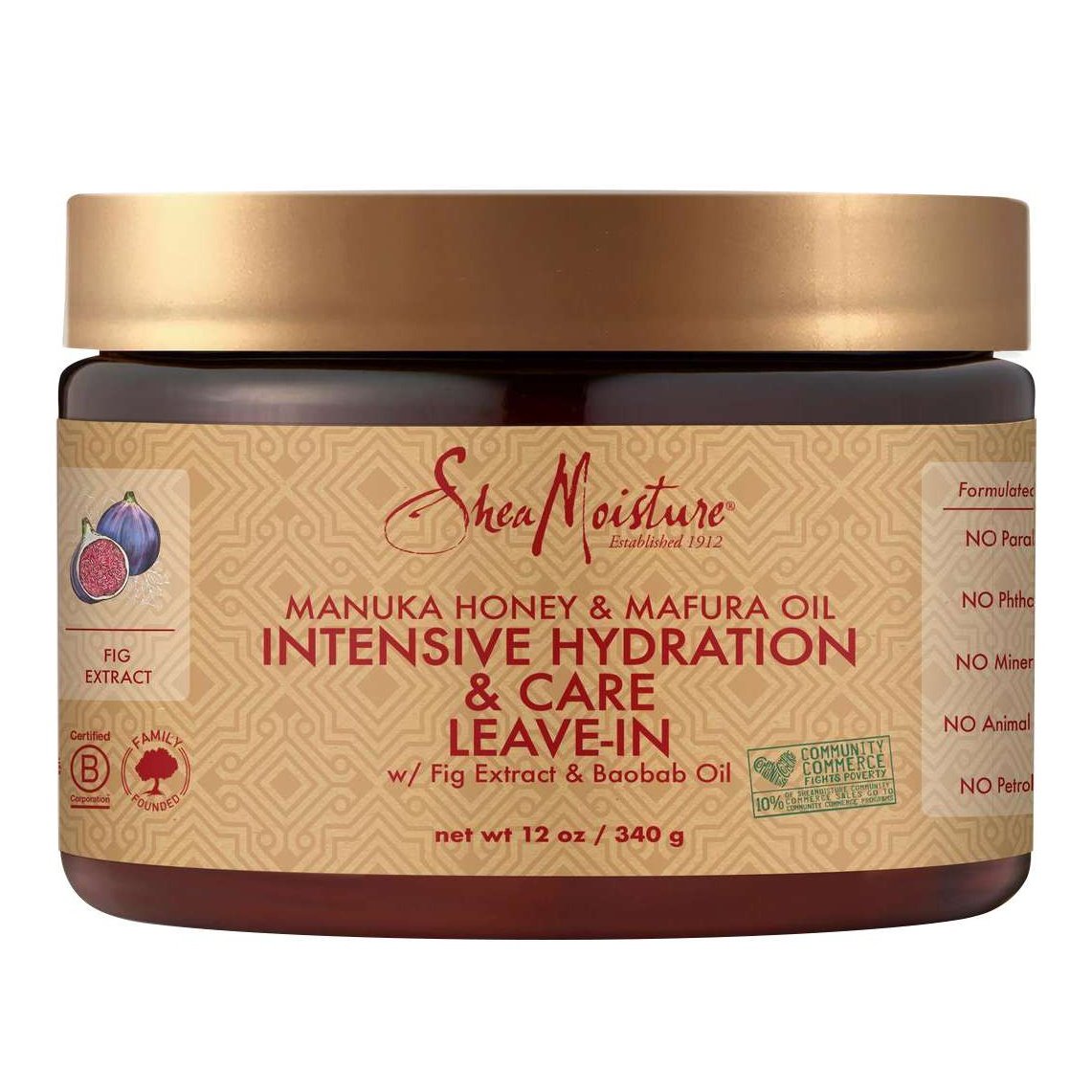 Shea Moisture Leave-In Conditioner Manuka Honey Mafura Oil Intensive Hydration