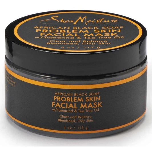 Shea Moisture Facial Mask African Black Soap with Tea Tree Oil and Tamarind Extracts
