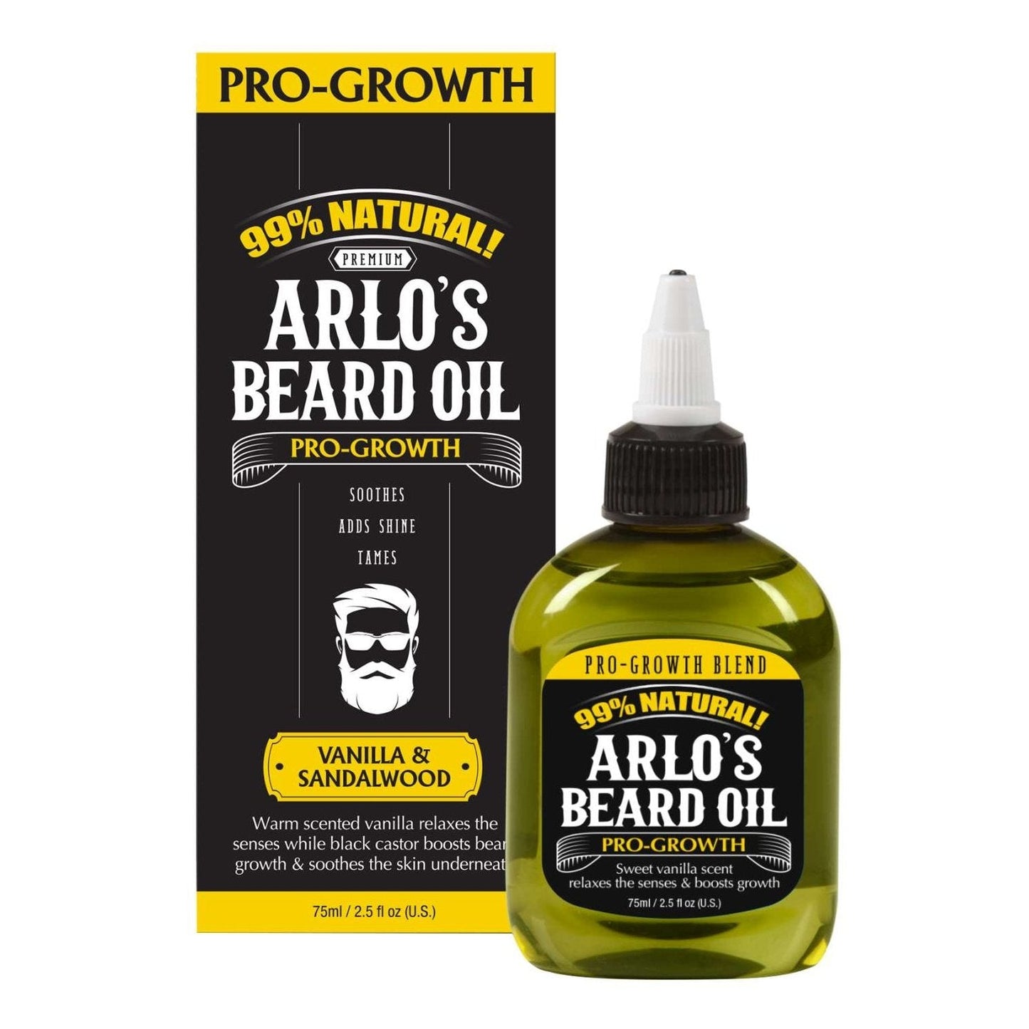 Beard Oil Vanilla Sandalwood 75 ml Pro Growth