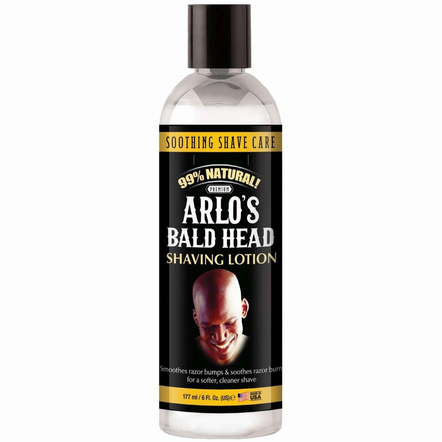Bald Head Shaving Lotion for All Skin Types 6 Oz