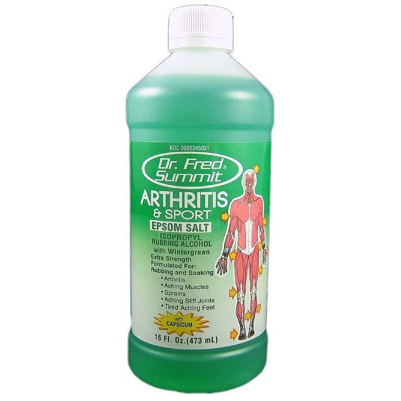 Epsom Salt Isopropyl Rubbing Alcohol with Wintergreen and Capsicum