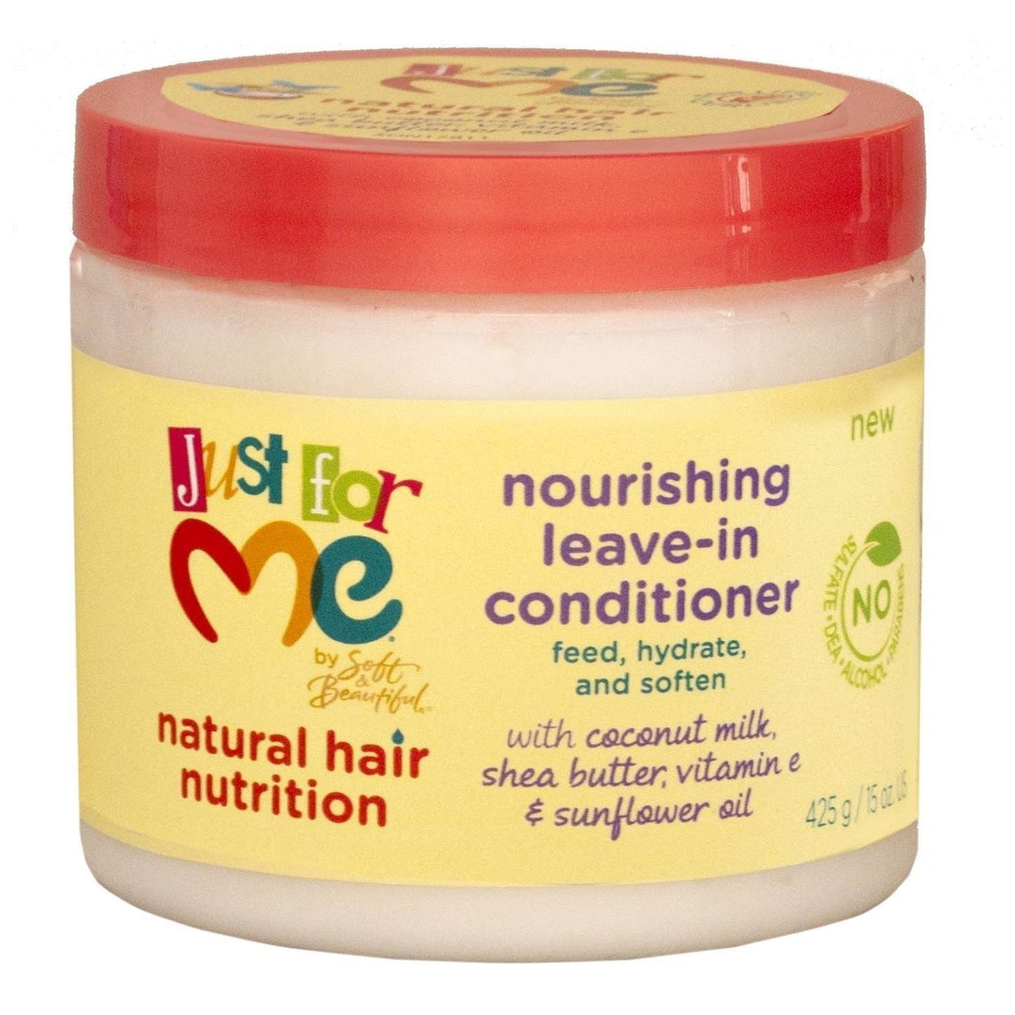 Leave-In Conditioner with Coconut Oil, Shea Butter & Vitamin E for Natural Hair