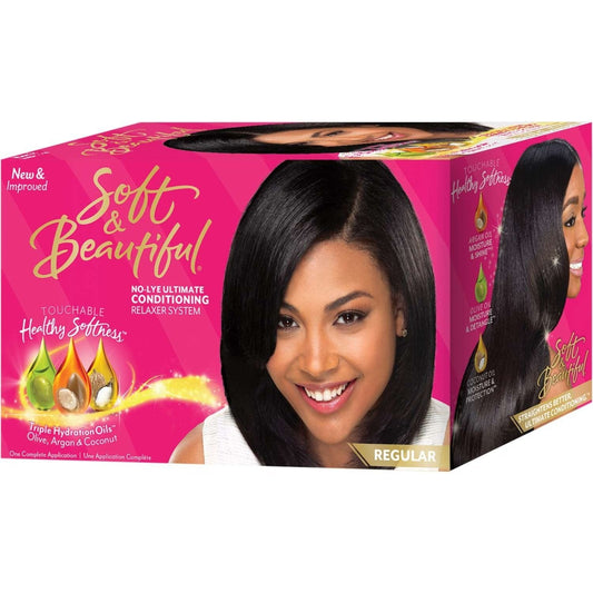 No-Lye Conditioning Relaxer Kit with Argan, Olive & Coconut Oils Regular Size