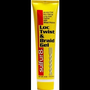 Loc Twist & Braid Gel with Wheat Protein Alcohol-Free No Flaking