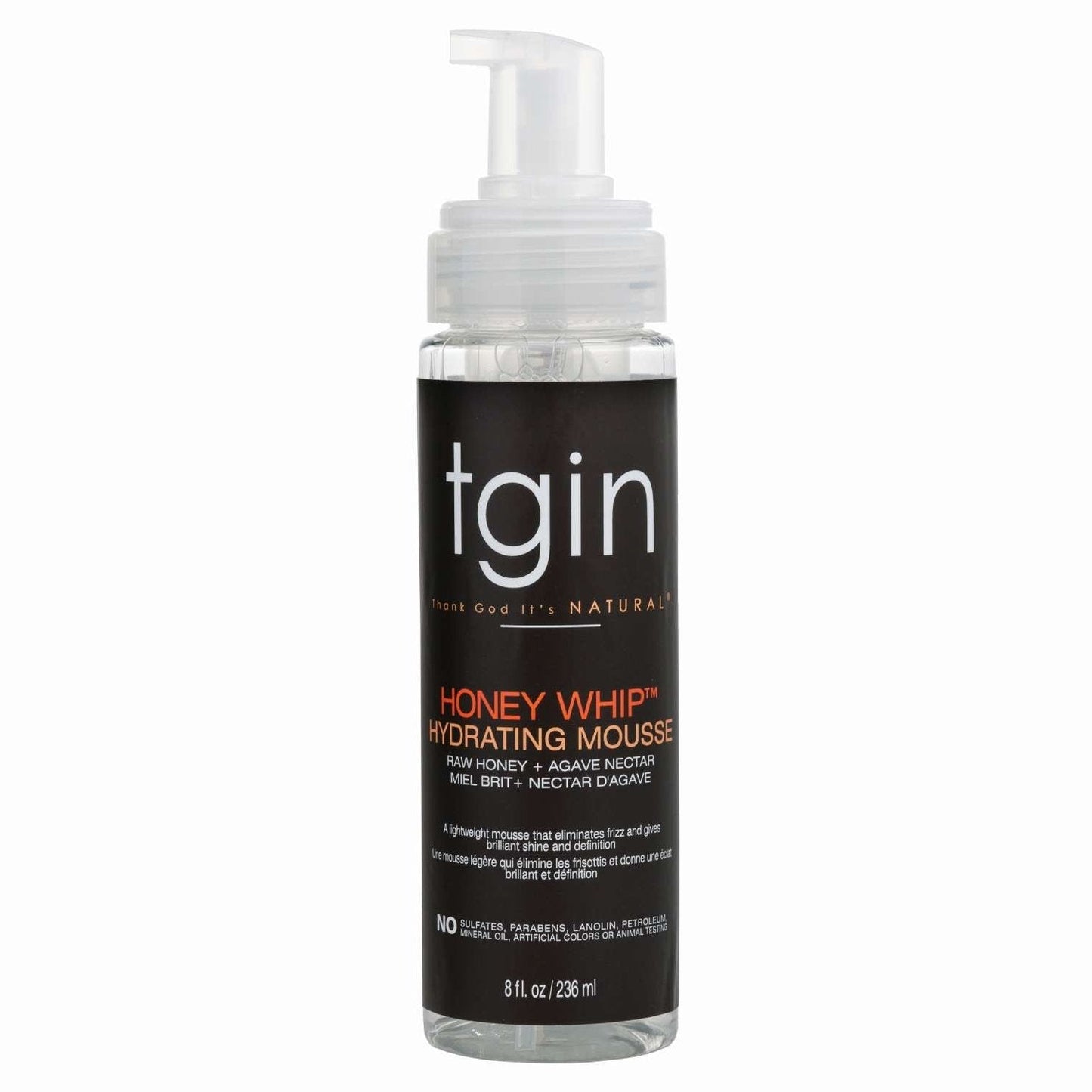 Hydrating Mousse with Raw Honey and Agave Nectar for Curls and Waves