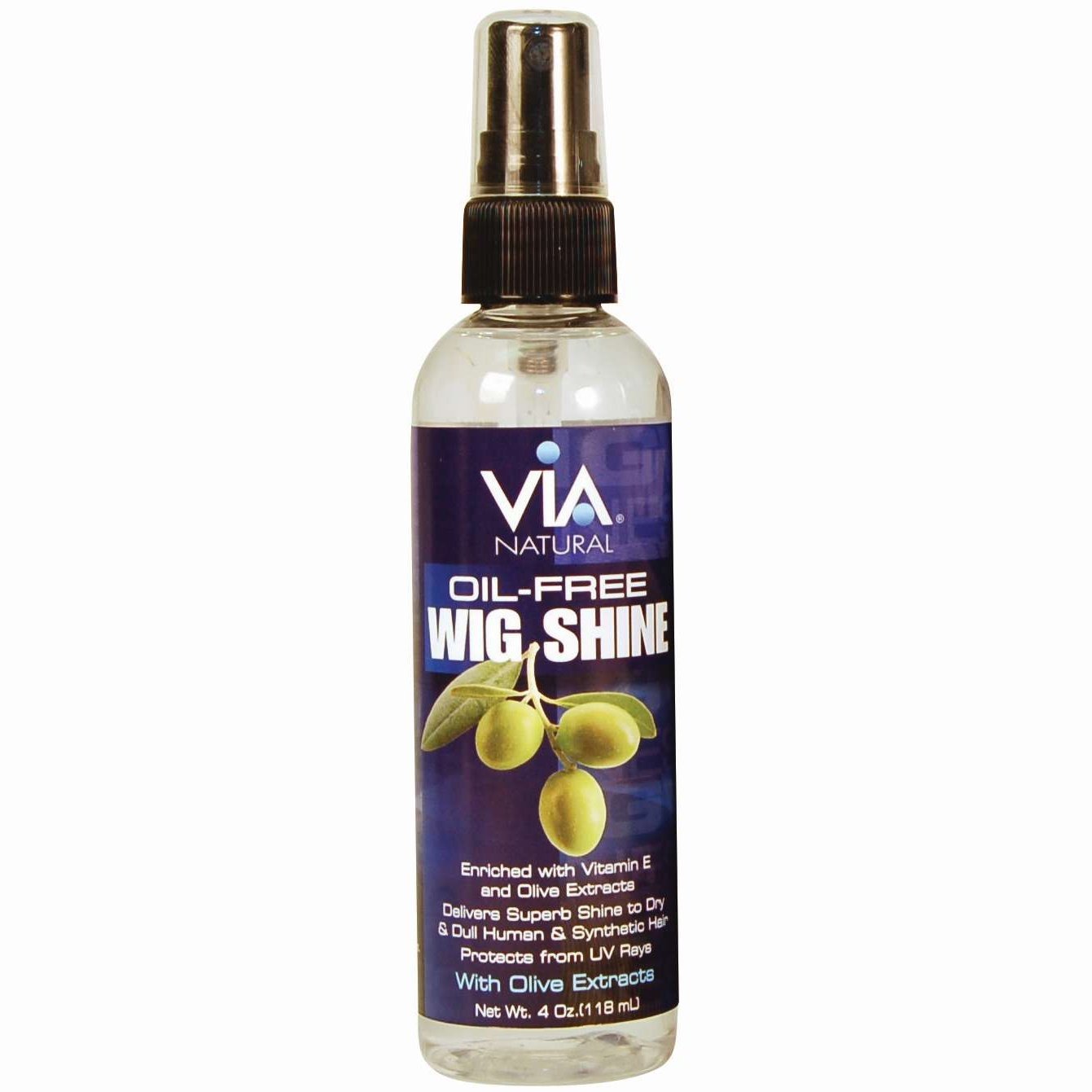 Oil Free Wig Shine Spray with Olive Extract and Vitamin E 4 OZ