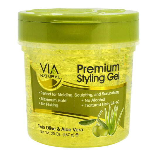 Styling Gel with Olive and Aloe Vera Twin Pack