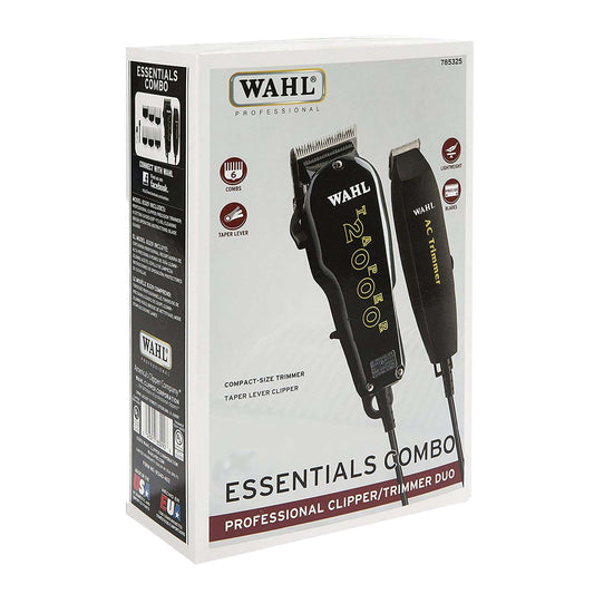 Clipper and Trimmer Combo for Wet or Dry Hair with Adjustable Blade Lever