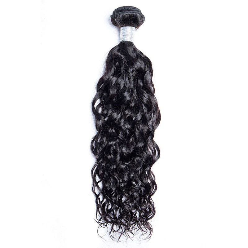 Water Wave Raw Human Hair 10 Inch Natural Color