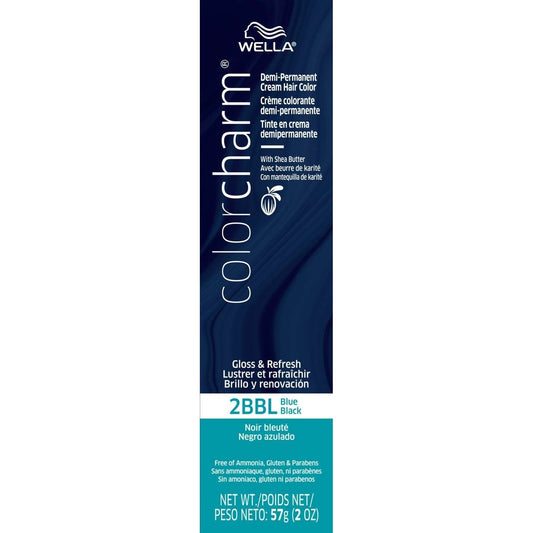 Demi-Permanent Cream Hair Color Blue Black 2Bbl