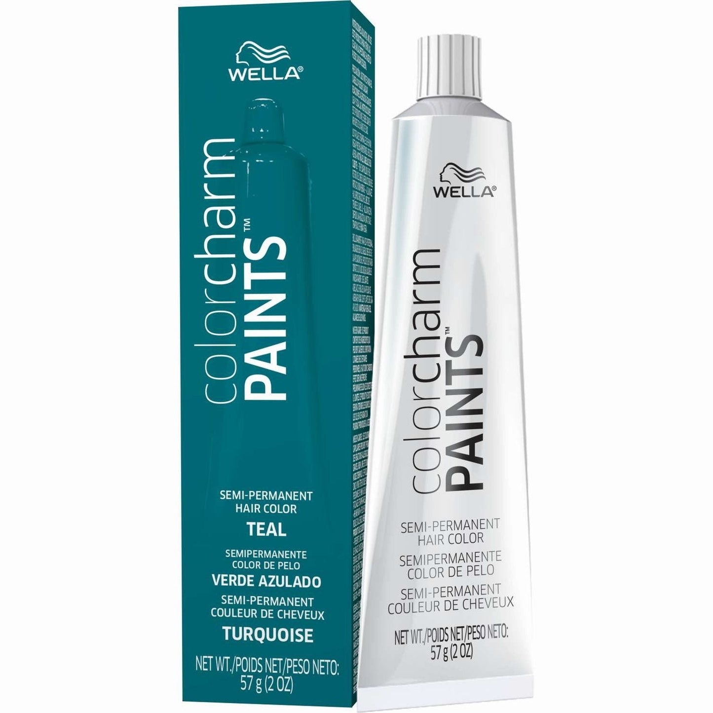 Semi-Permanent Hair Color Teal Paint