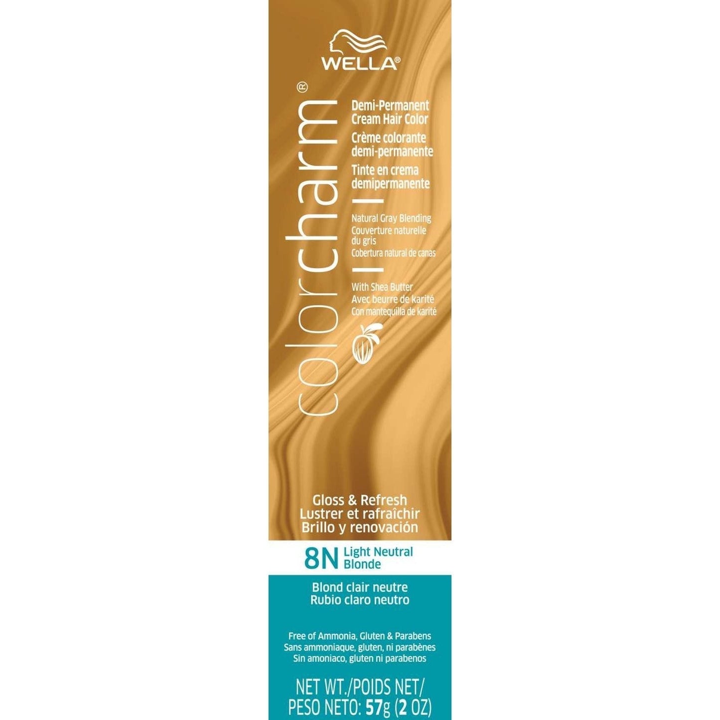 Demi-Permanent Cream Hair Color Light Neutral Blonde 8N