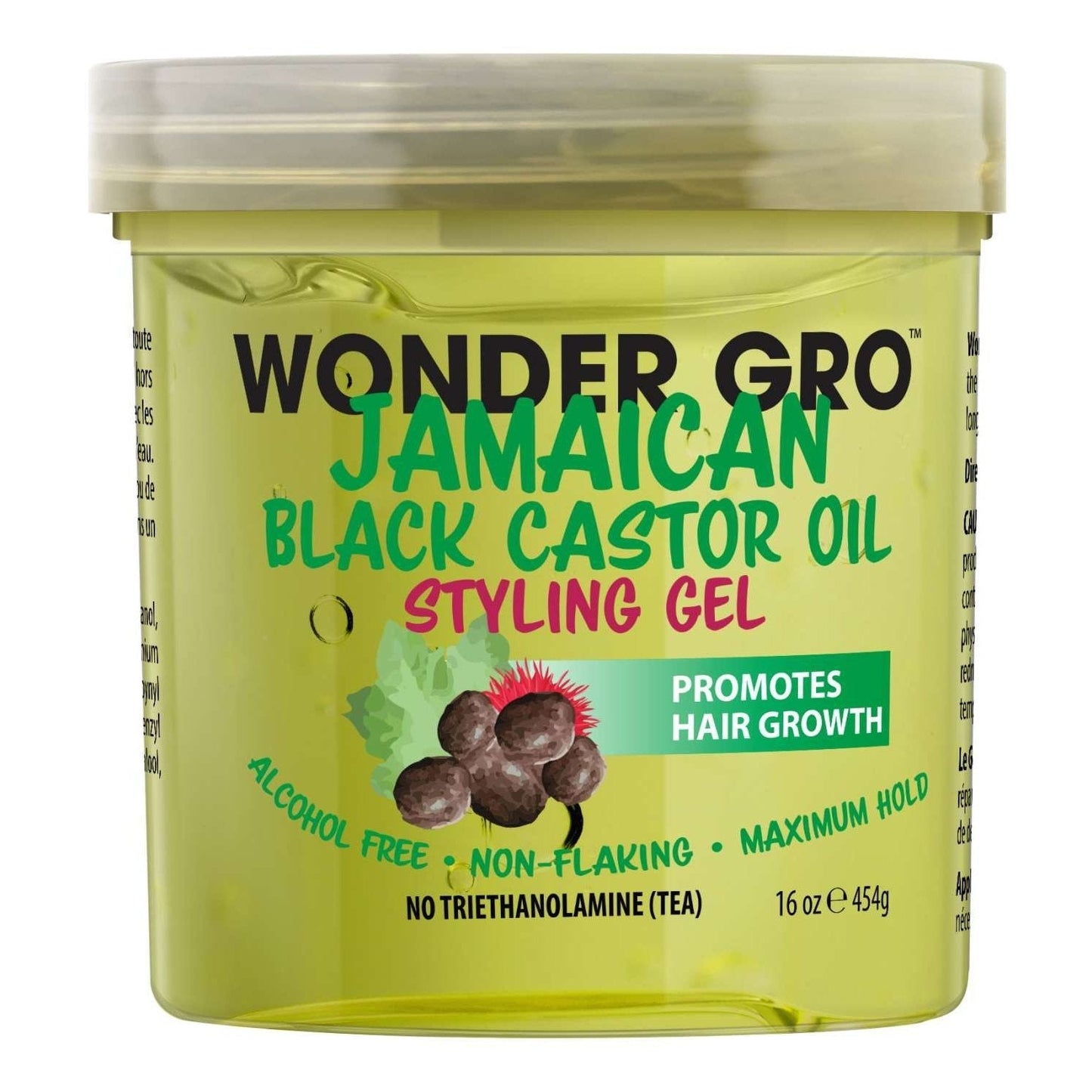 Hair Styling Gel with Jamaican Black Castor Oil for Dry Hair 16 oz