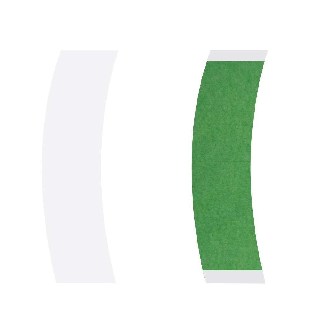 Tape-In Weave Dual Weft 100% Human Hair Lace Front C Green